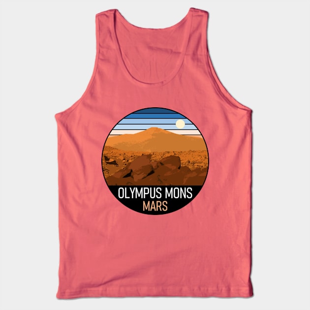 Olympus Mons Mars Vintage Ad Tank Top by IORS